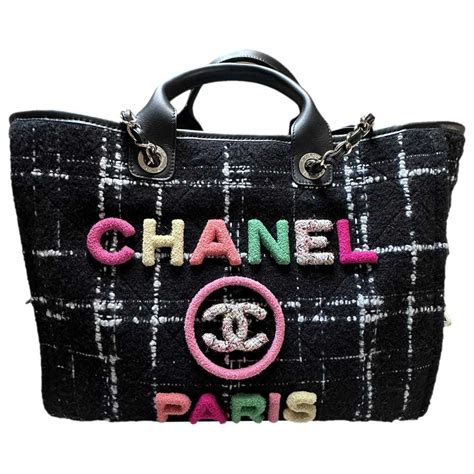 deauville replica chanel|chanel deauville tweed tote.